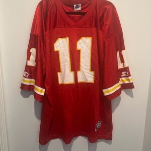 Kansas City Chiefs Elvis Grbac Vintage Jersey Men’s 54 XXL Starter 90s